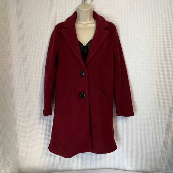 Blashe, maroon long coat, size small - Picture 1 of 7